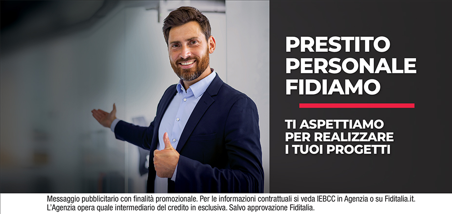 Agenzia Extrafin S.r.l. Fiditalia | Genova, La Spezia | Prestito Personale Fidiamo - Ti aspettiamo per realizzare i tuoi progetti. Messaggio pubblicitario con finalità promozionale. Per le informazioni contrattuali si veda IEBCC in Agenzia o su Fiditalia.it. L’Agenzia opera quale intermediario del credito in esclusiva. Salvo approvazione Fiditalia.