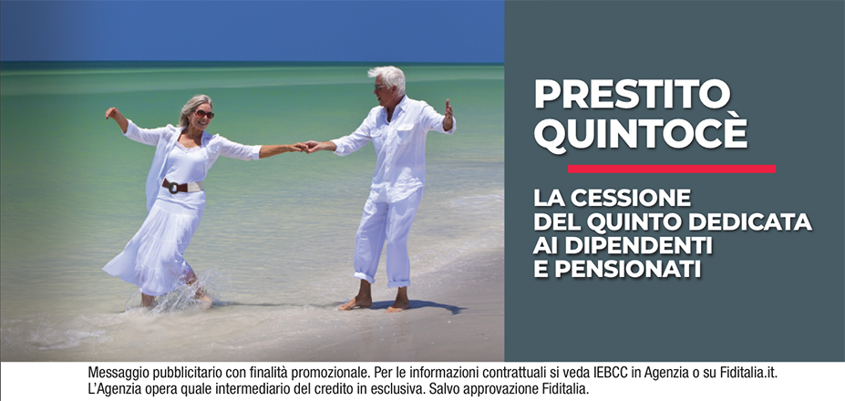 Agenzia Extrafin S.r.l. Fiditalia | Genova, La Spezia | Cessione del Quinto Quintocè - Un consulente dedicato per i progetti di dipendenti e pensionati. Messaggio pubblicitario con finalità promozionale. Per le informazioni contrattuali si veda IEBCC in Agenzia o su Fiditalia. it. L’Agenzia opera quale intermediario del credito in esclusiva. Salvo approvazione Fiditalia.